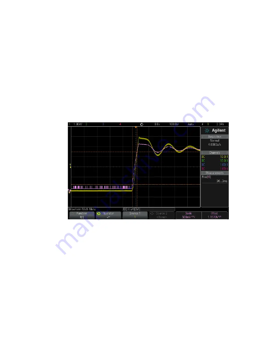 Agilent Technologies InfiniiVision 3000 3024A MSO-X User Manual Download Page 88