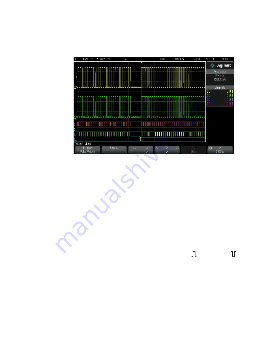 Agilent Technologies InfiniiVision 3000 3024A MSO-X Скачать руководство пользователя страница 148