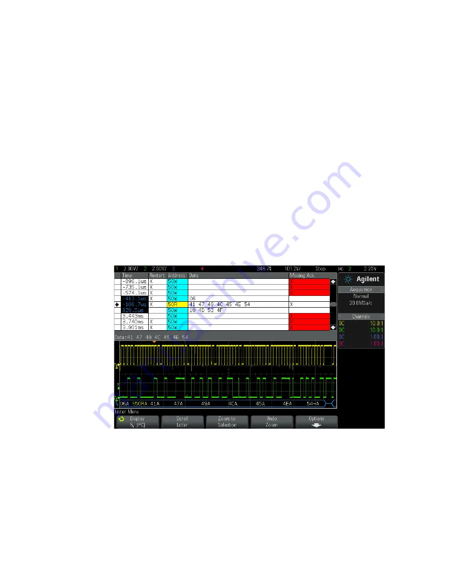 Agilent Technologies InfiniiVision 3000 3024A MSO-X User Manual Download Page 368