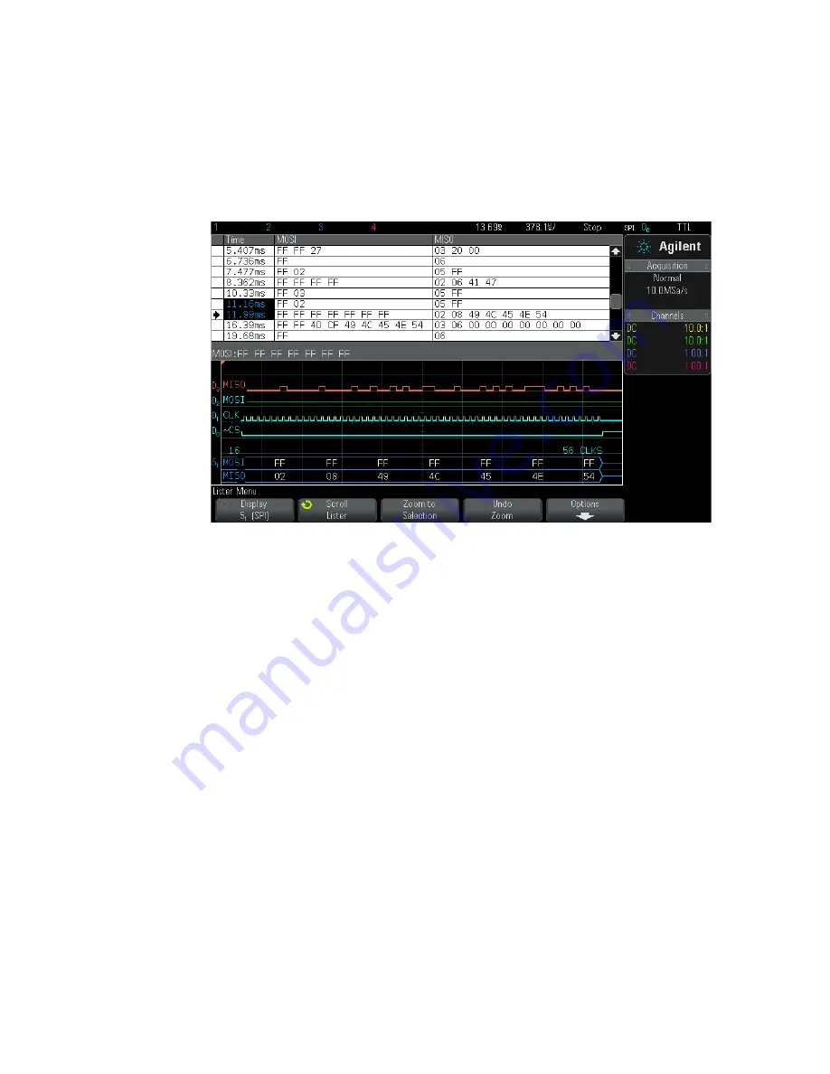 Agilent Technologies InfiniiVision 3000 3024A MSO-X User Manual Download Page 378