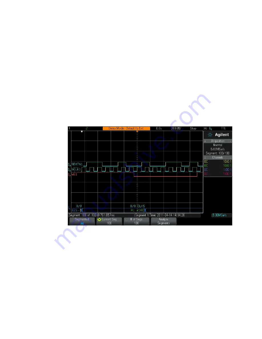 Agilent Technologies InfiniiVision 3000 X- Series Advanced Training Manual Download Page 110