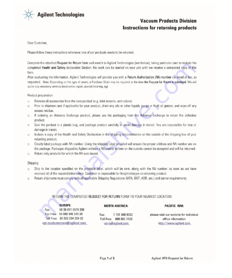 Agilent Technologies MS40-S User Manual Download Page 219