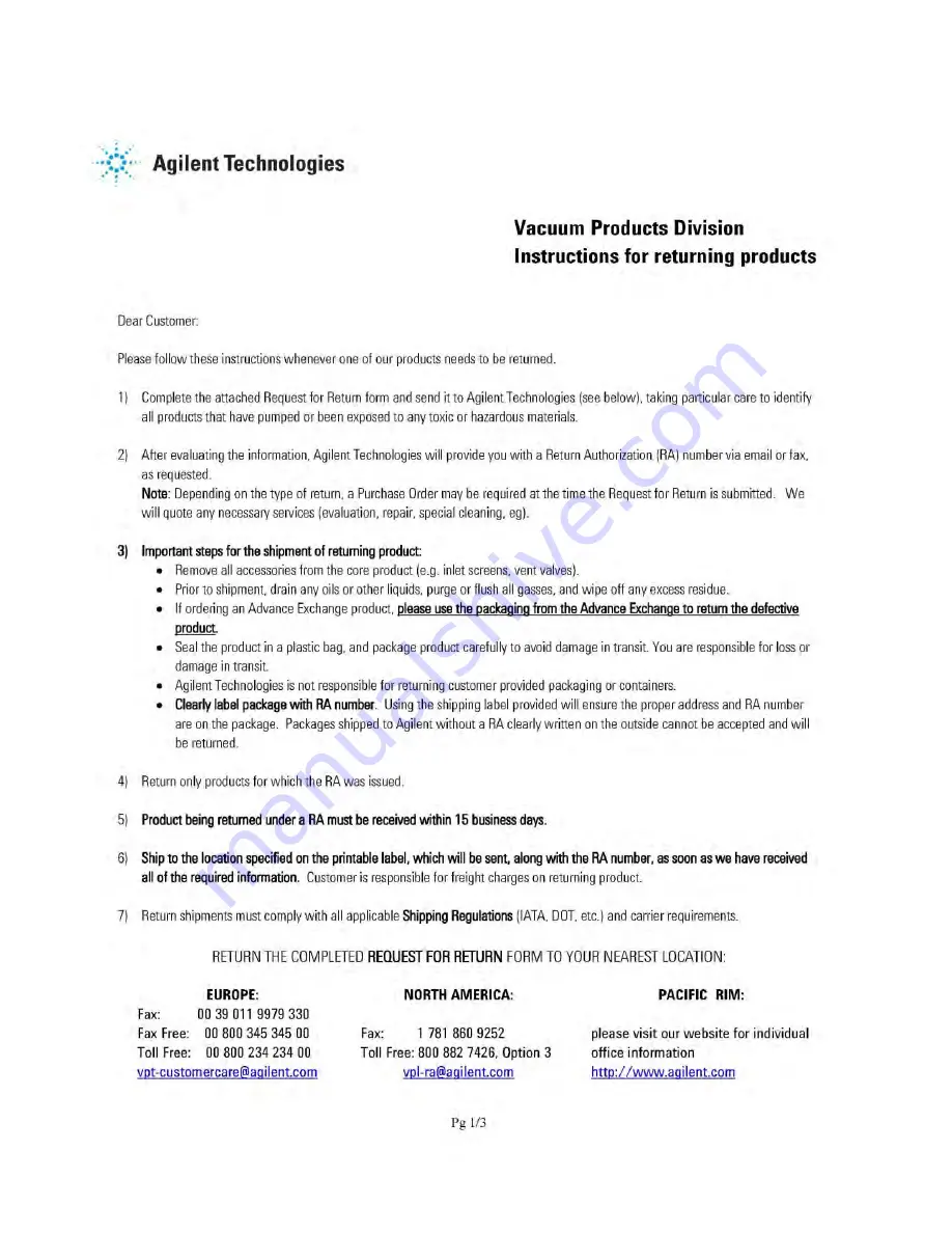 Agilent Technologies MS40+ User Manual Download Page 87