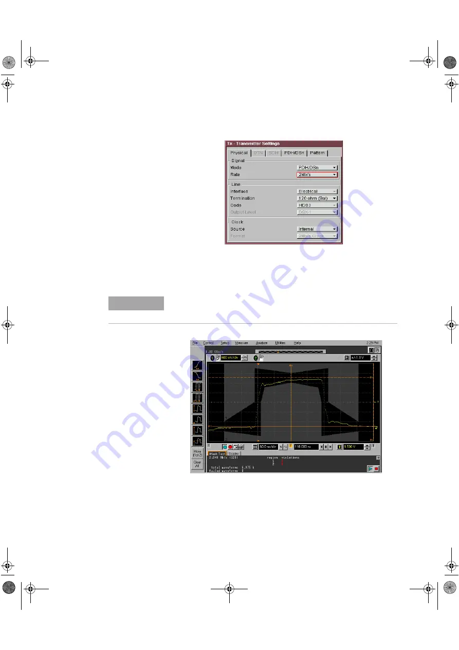 Agilent Technologies OmniBER OTN J7230B Performance Verification Manual Download Page 71