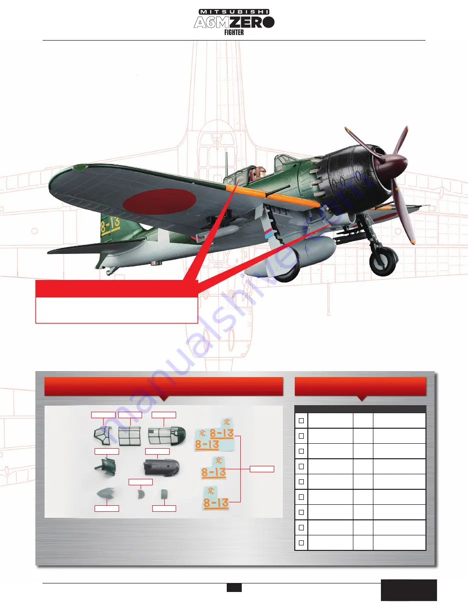 Agora Models Hachette Mitsubishi A6MZERO FIGHTER Build Instructions Download Page 17