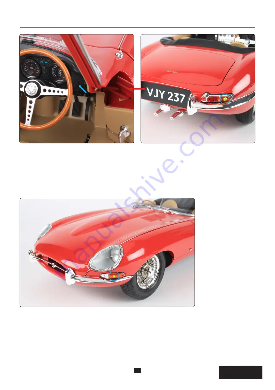 Agora Models JAGUAR E-TYPE Build Instructions Download Page 36