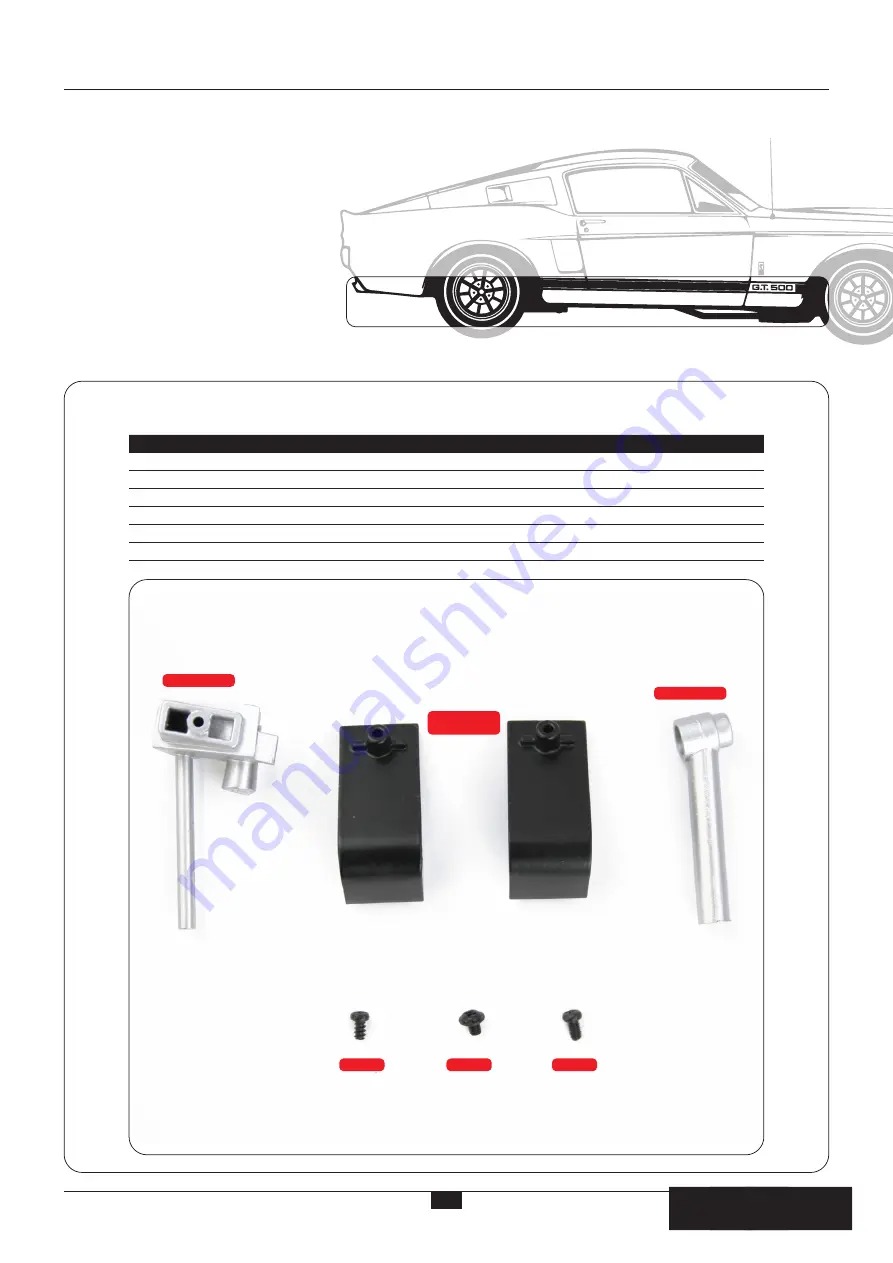 Agora Models Shelby GT500 1967 Super Snake Build Instructions Download Page 23