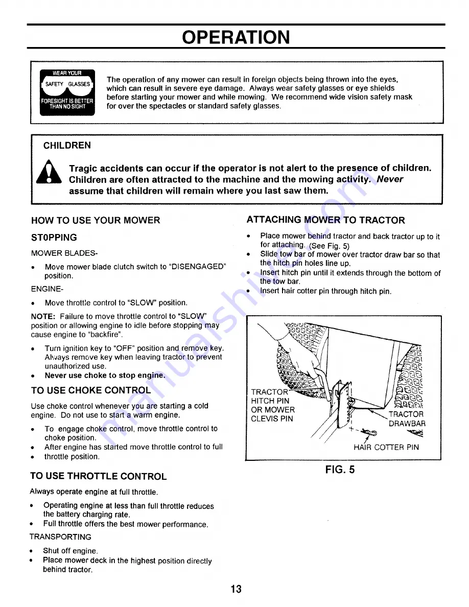 Agri-Fab 45-03051 Owner'S Manual Download Page 13