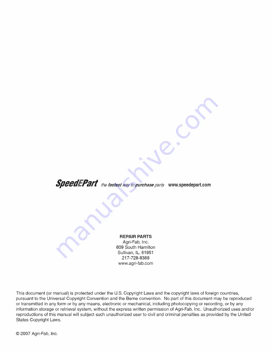 Agri-Fab 45-04631 Operating Instructions Manual Download Page 20