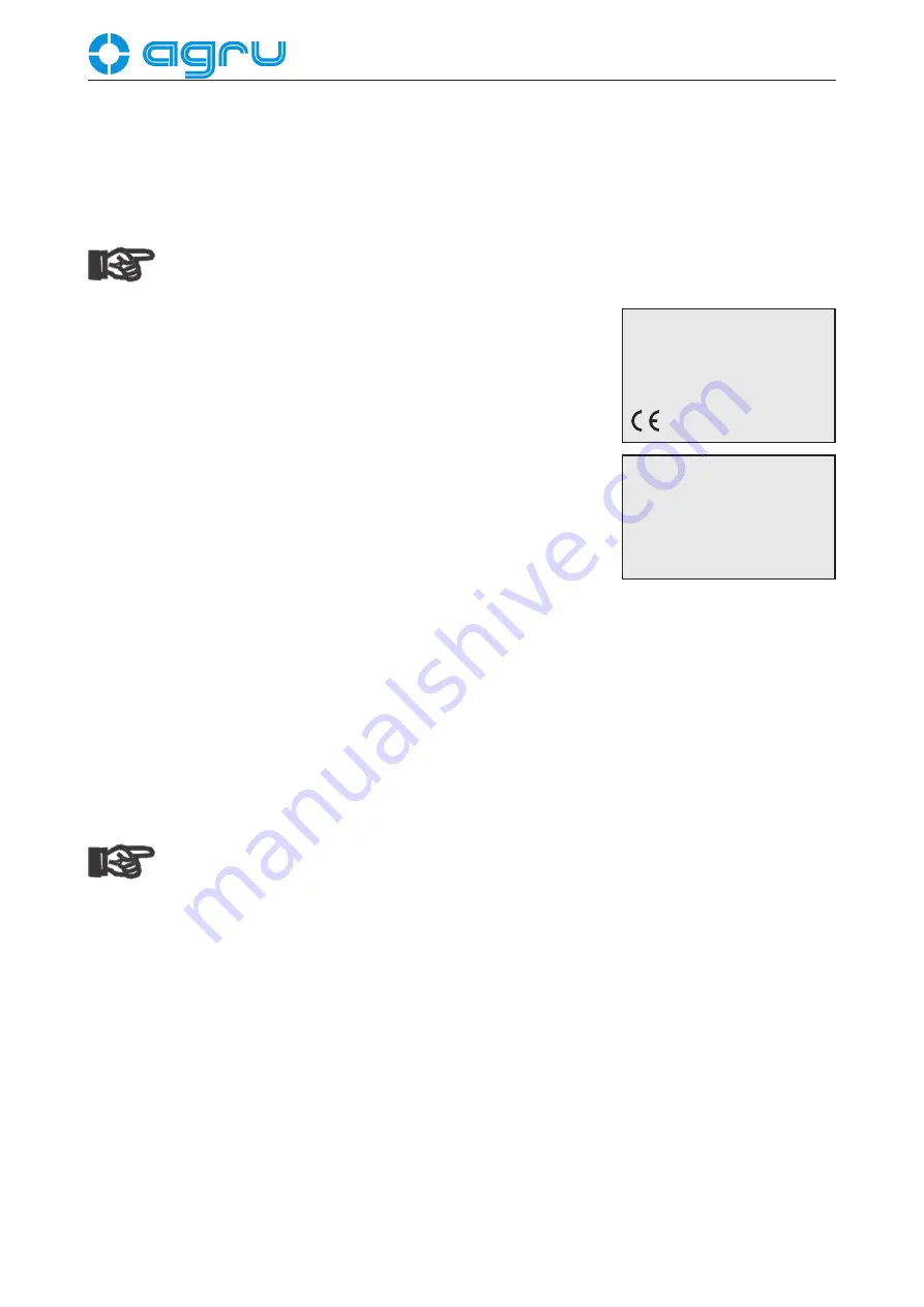 AGRU SP 63 mobile V 3 User Manual Download Page 8