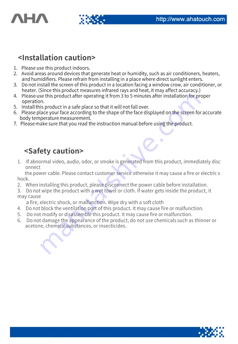 AHA Smart Pass FPS-1000R User Manual Download Page 29