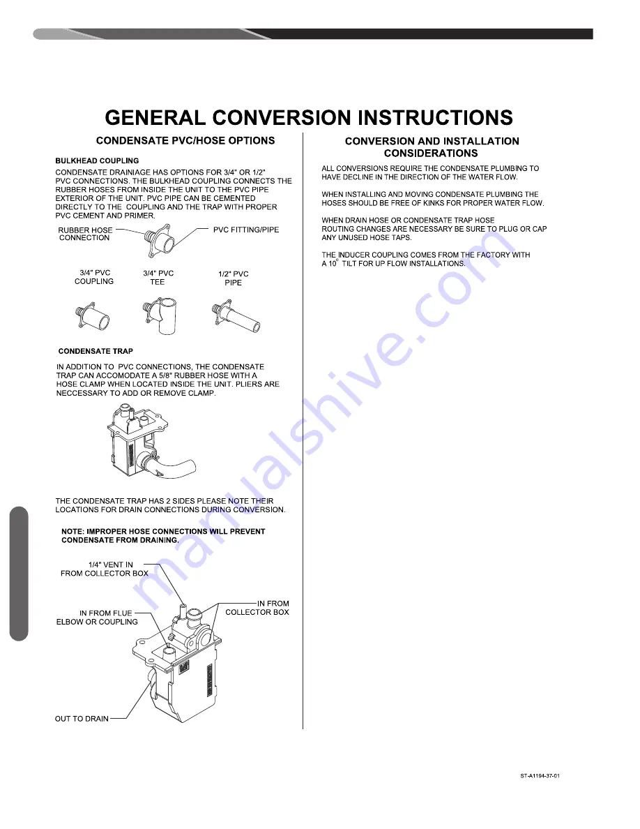 AHRI (-)98VA060M317USA Installation Instructions Manual Download Page 12