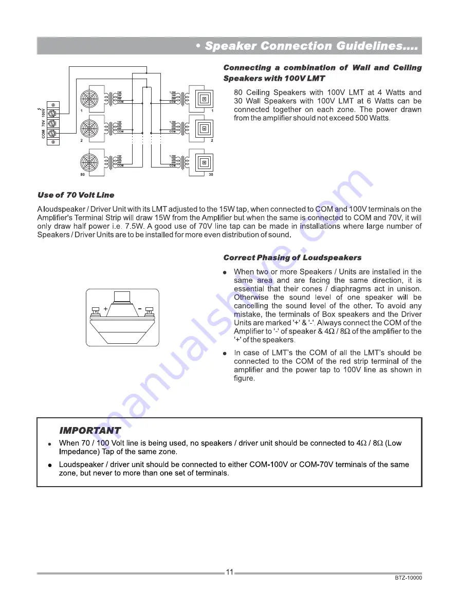 Ahuja BTZ-10000 Operation Manual Download Page 11