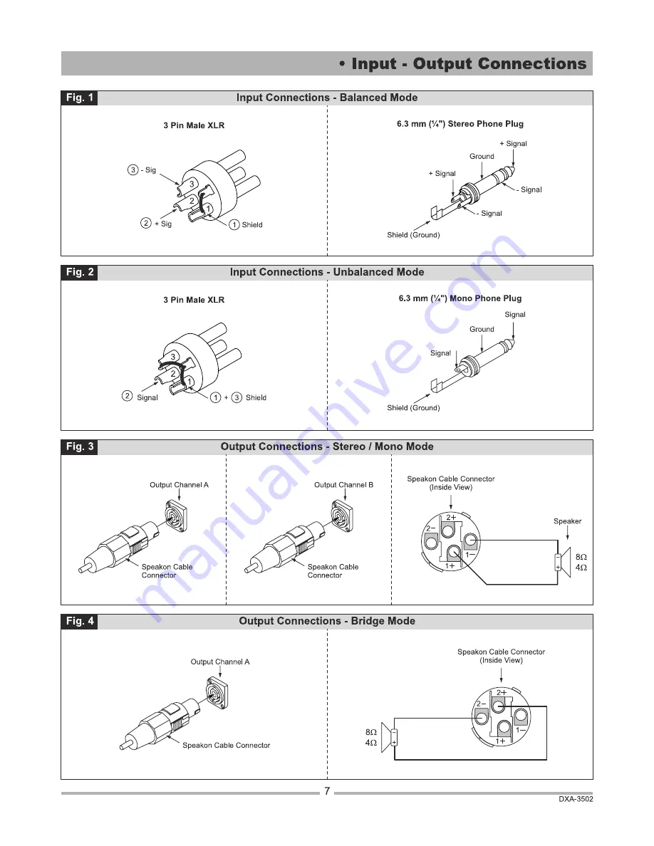 Ahuja DXA-3502 Скачать руководство пользователя страница 7