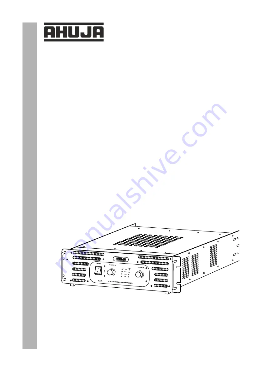 Ahuja LXA-7600 Manual Download Page 1