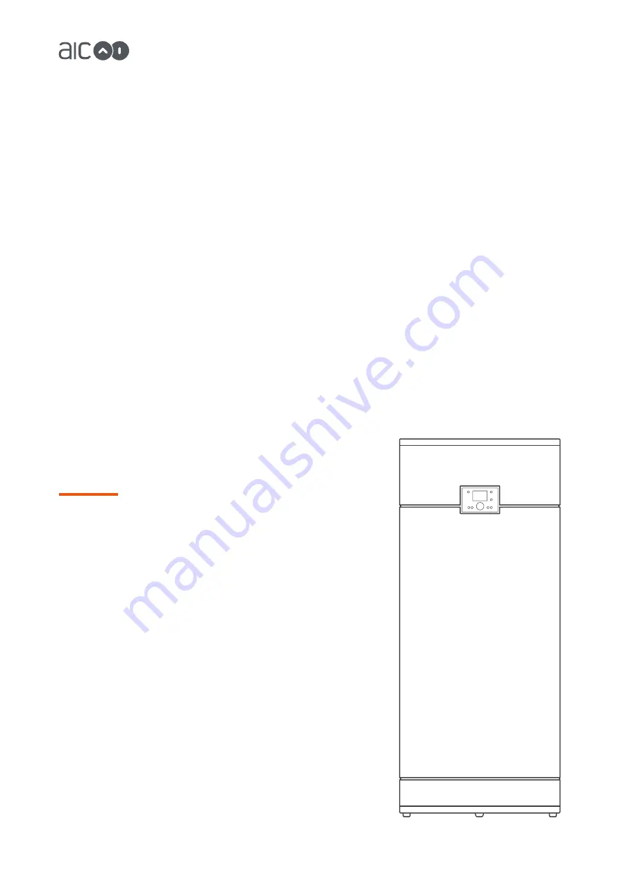 AIC Nesta N 120 FS Installation And Maintenance Manual Download Page 1