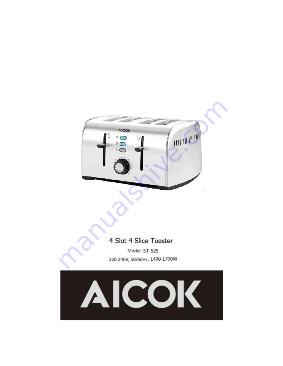 Aicok ST-525 Скачать руководство пользователя страница 1