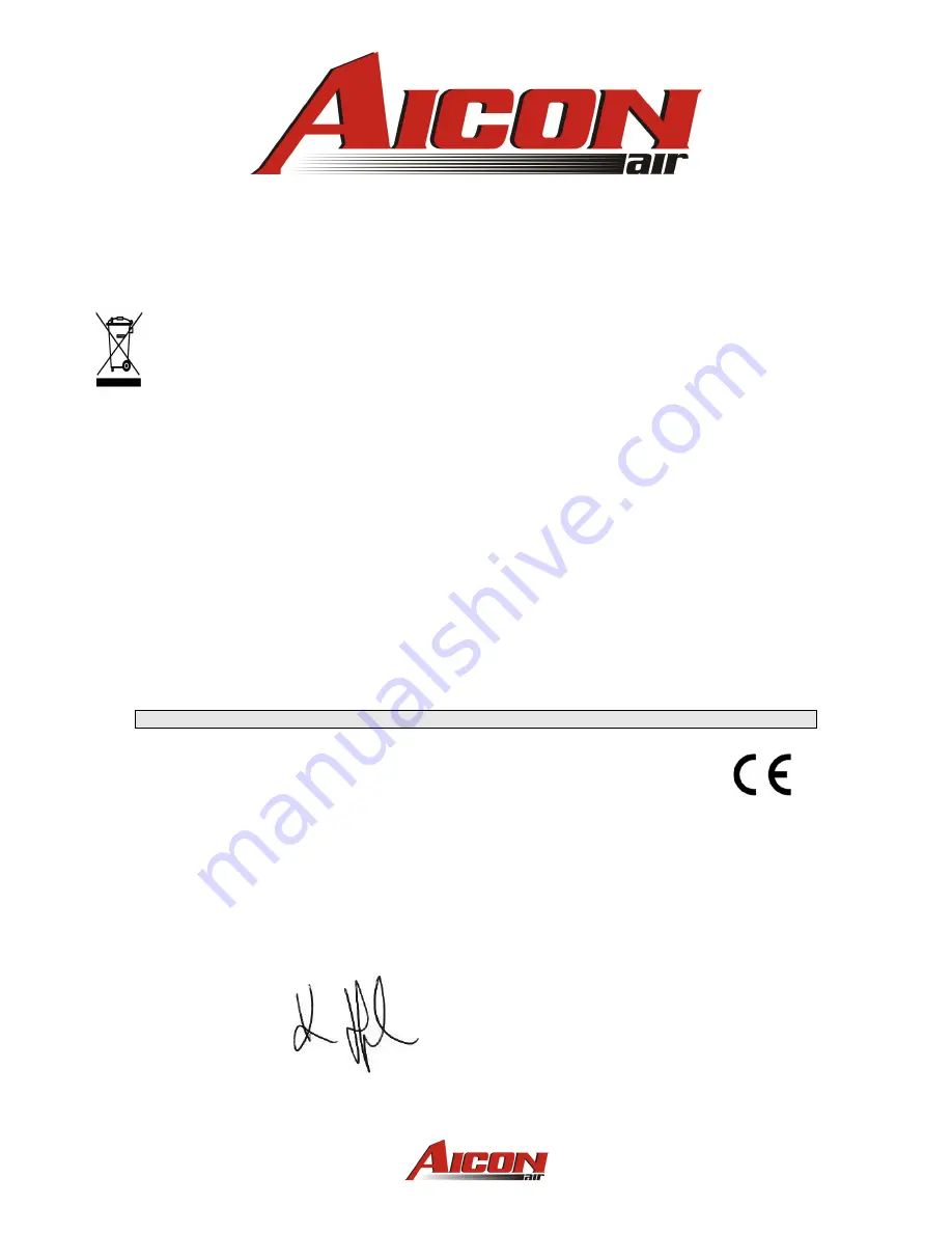 AICON DAC1528 Instructions For Use Manual Download Page 12