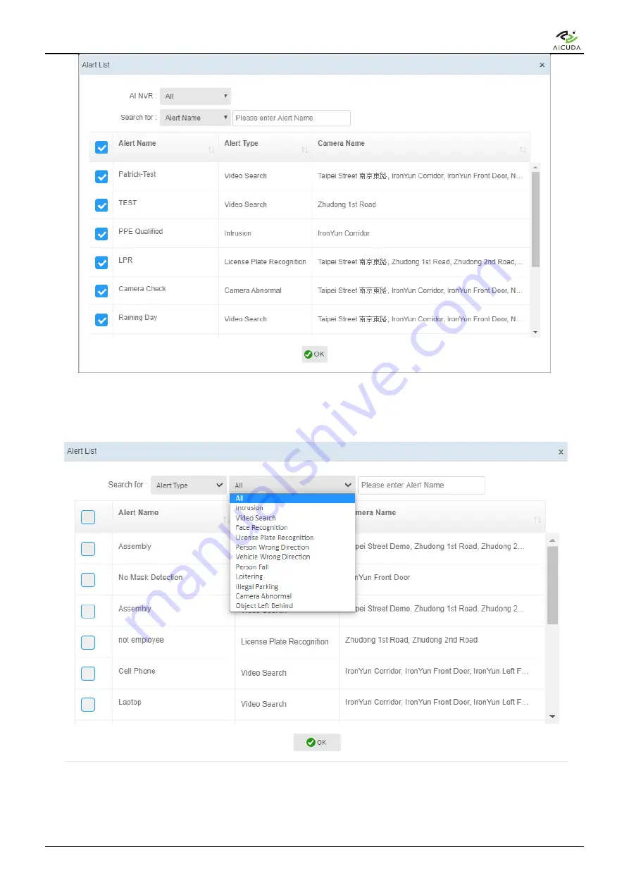 AICUDA Vaidio User Manual Download Page 104