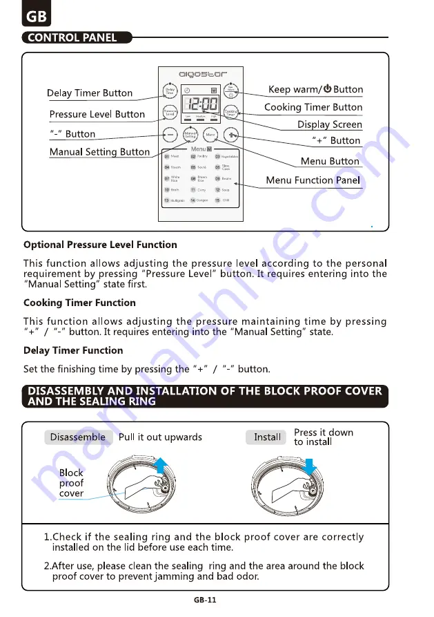 AIGOSTAR 300008IAU Instruction Manual Download Page 14