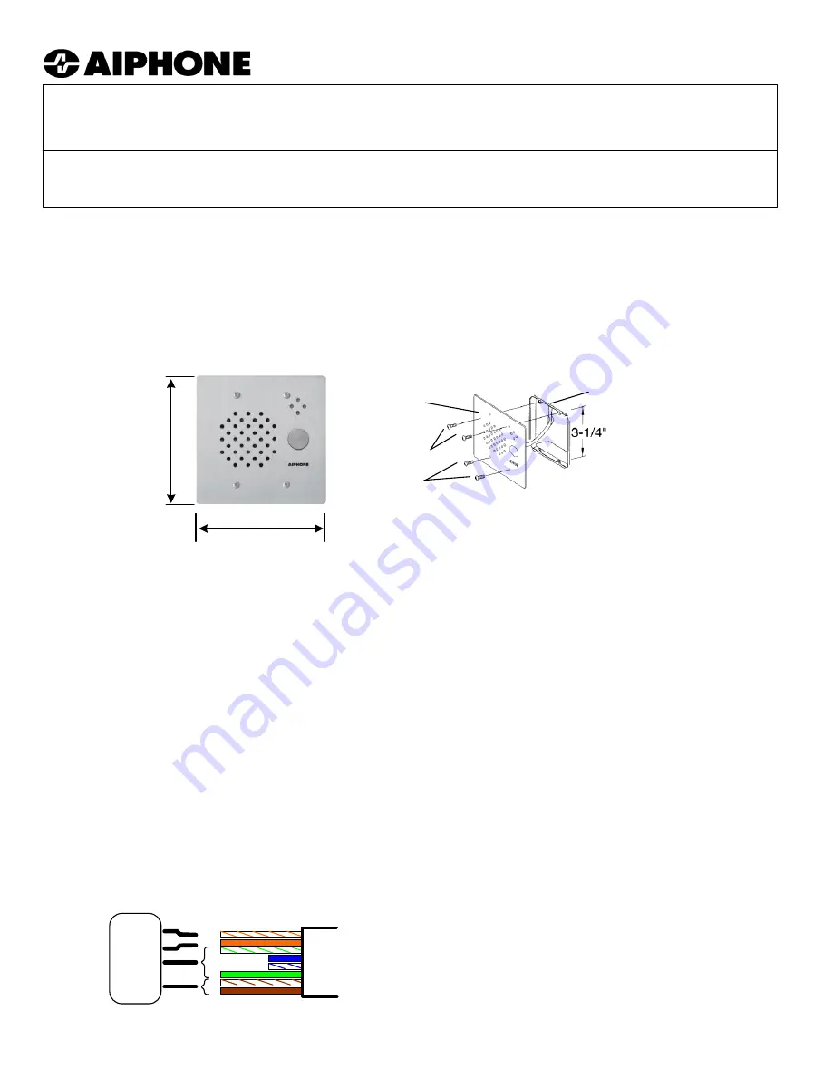 Aiphone AX-SS Instructions Download Page 1