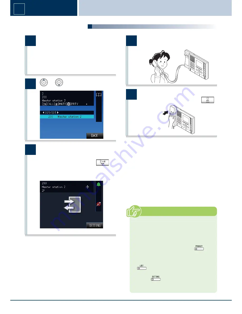 Aiphone IX System Operation Manual Download Page 21