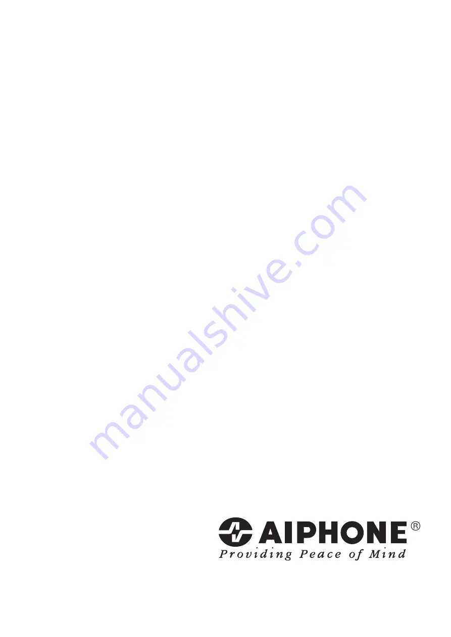 Aiphone IXW-MA Installation Manual Download Page 12