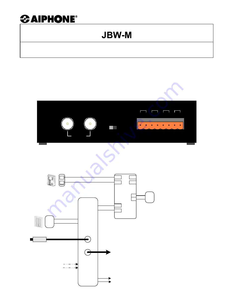 Aiphone JBW-M Instructions Download Page 1