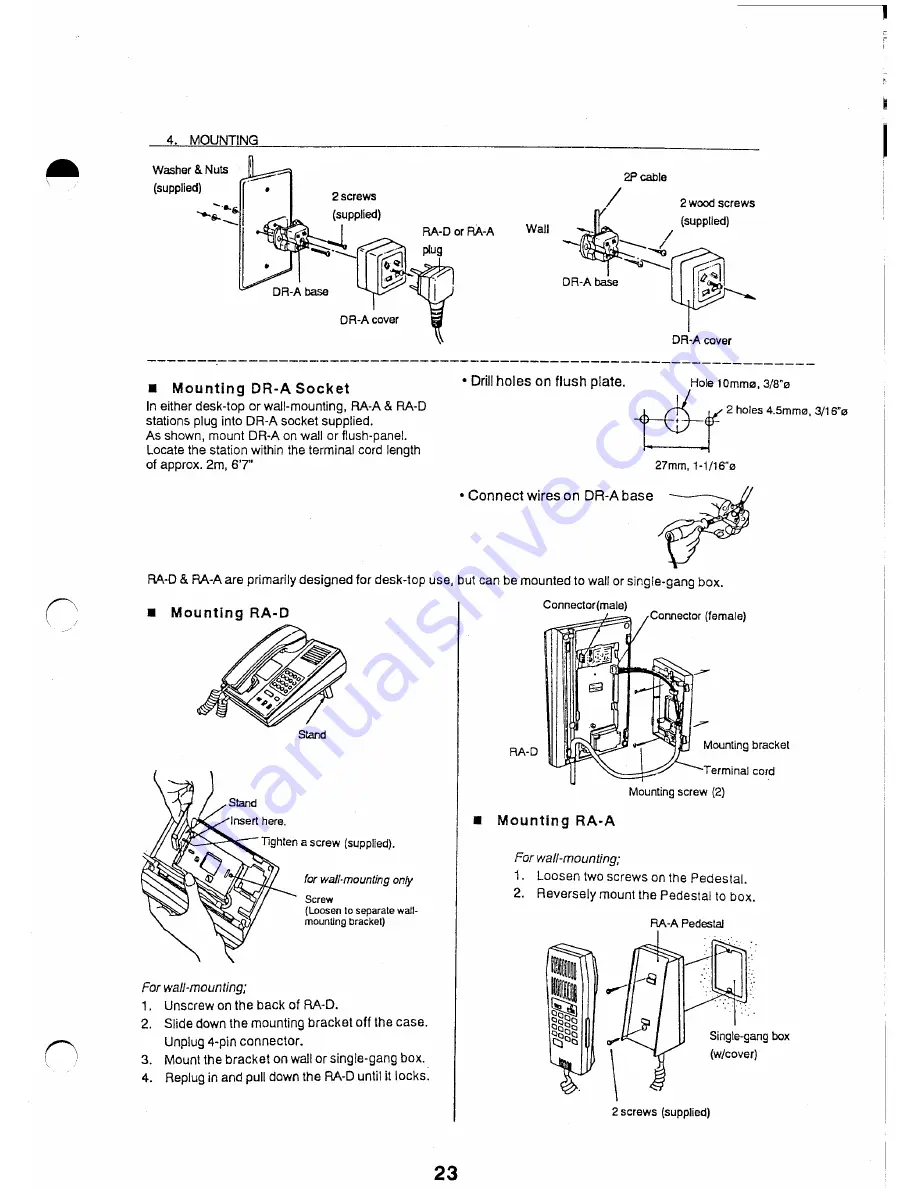 Aiphone RCX-128CEU/B Installation Manual Download Page 23