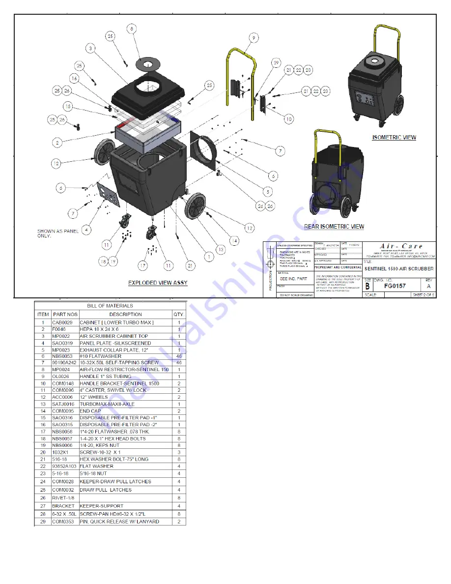 Air-Care FG0157 Installation Instructions Manual Download Page 10