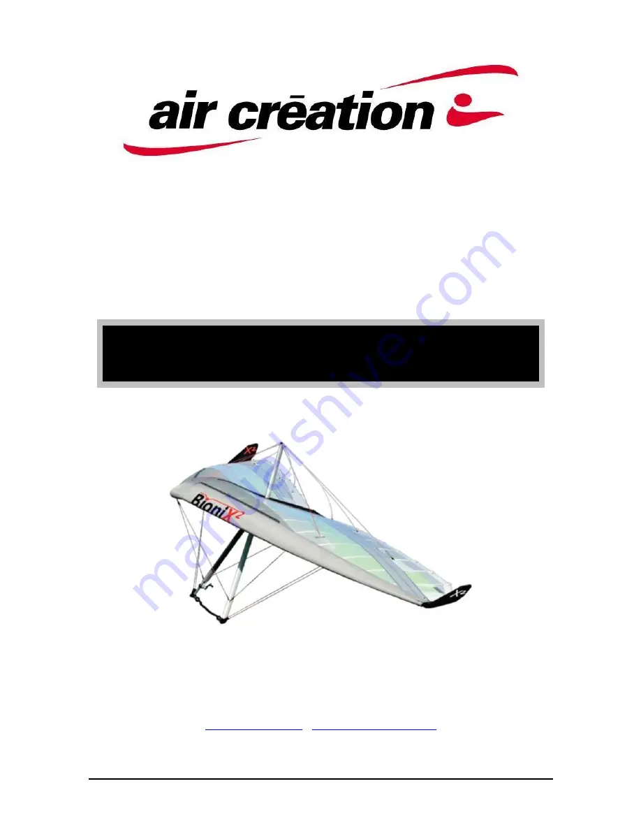 Air Creation BioniX2 13 Скачать руководство пользователя страница 1