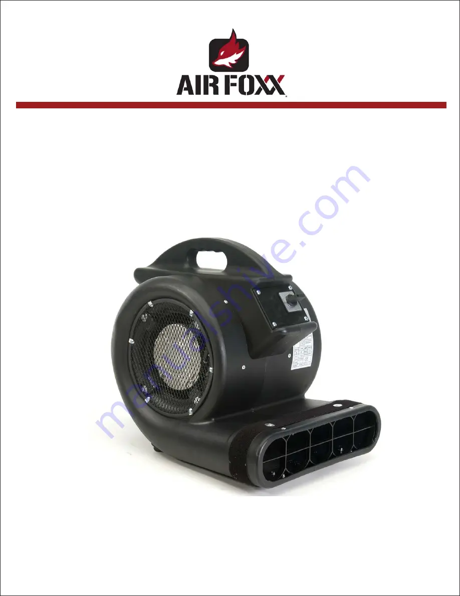 AIR FOXX AM3450a Owner'S Manual Download Page 1