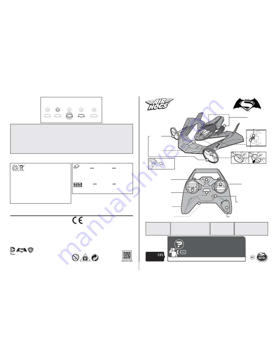 Air Hogs Batwing Instruction Manual Download Page 1