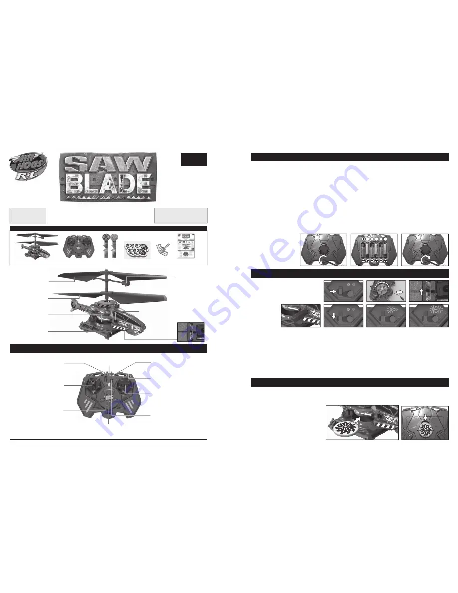 Air Hogs Saw Blade Instruction Manual Download Page 1