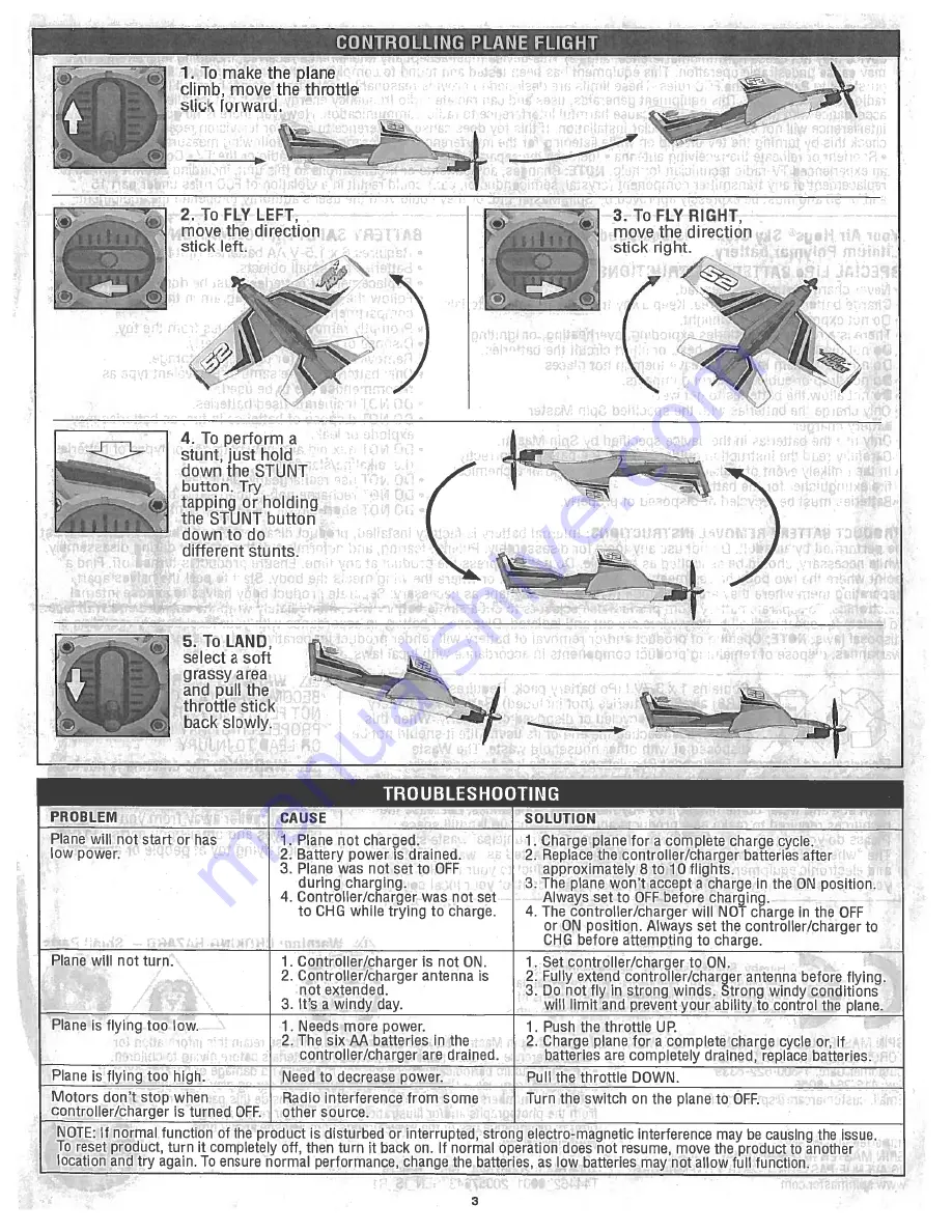 Air Hogs SKY STUNT Instruction Manual Download Page 3