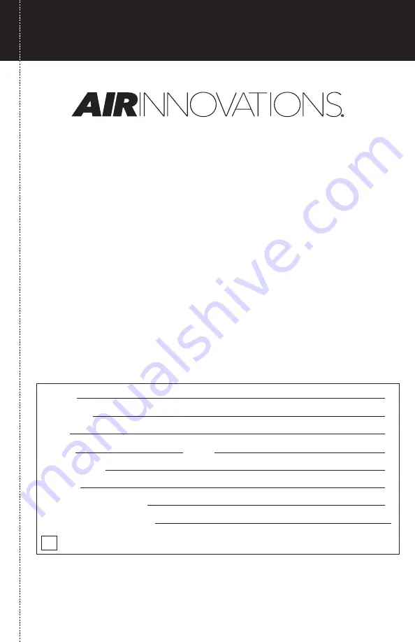 Air innovations AI-400 Manual Download Page 7