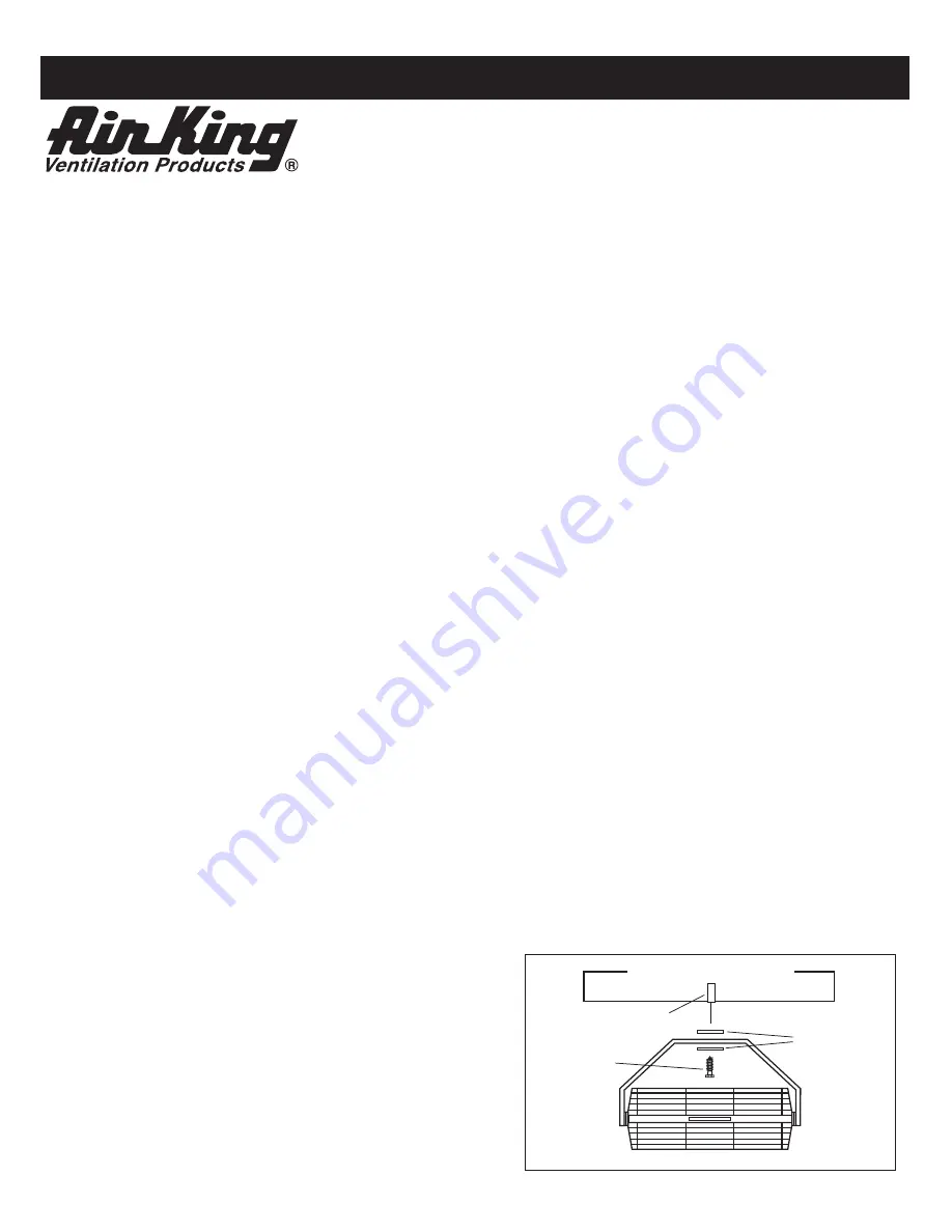 Air King 9318 Operating Instructions And Parts Manual Download Page 3