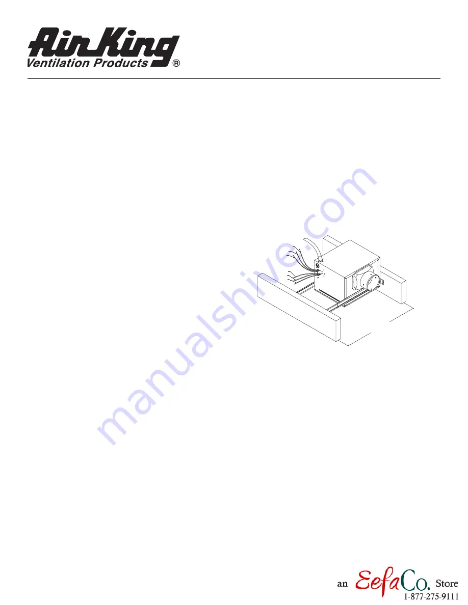 Air King AK80LS Installation Instructions Download Page 1