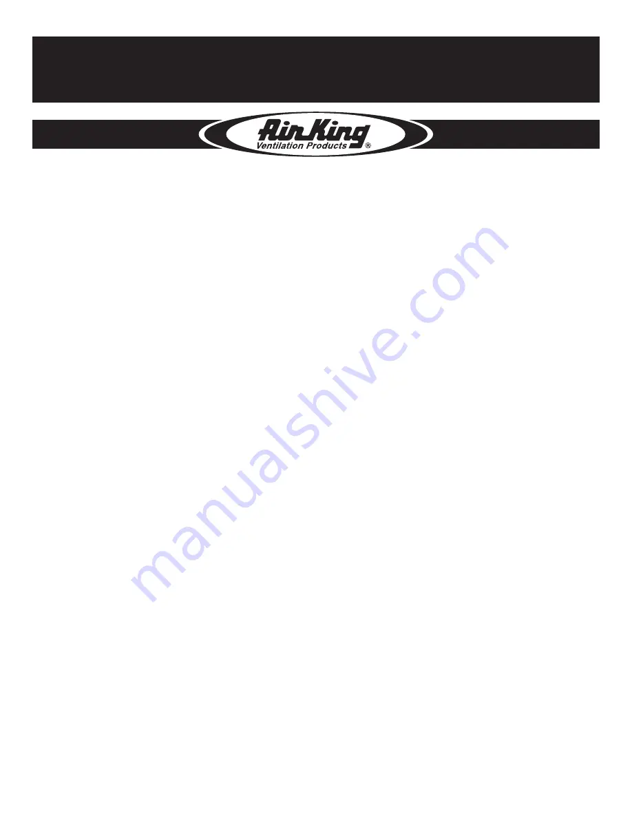 Air King AK965FL Operating Manual Download Page 1