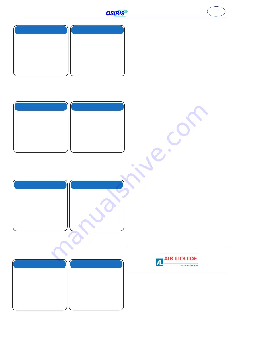 Air Liquide Osiris 2 Скачать руководство пользователя страница 133