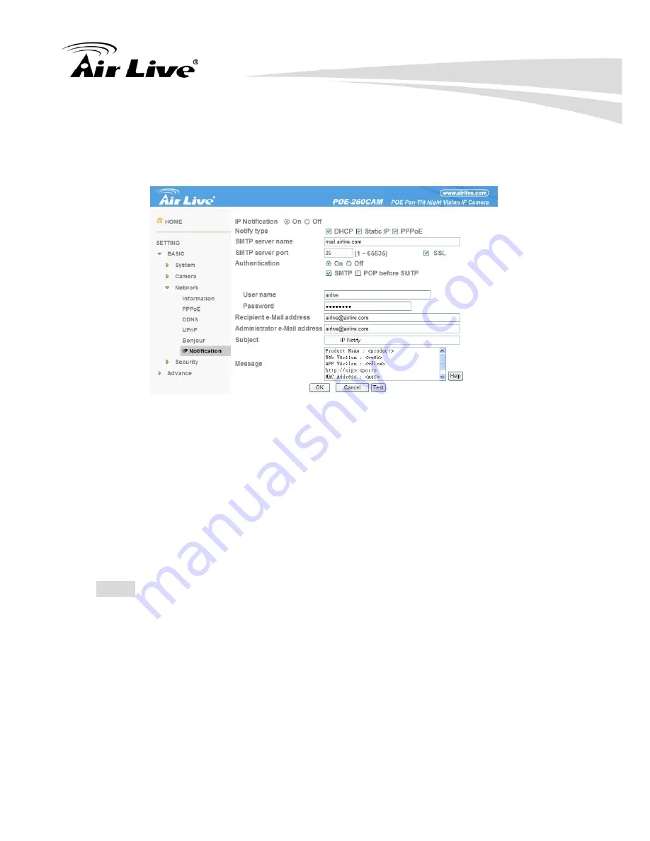 Air Live POE-260 CAM User Manual Download Page 45