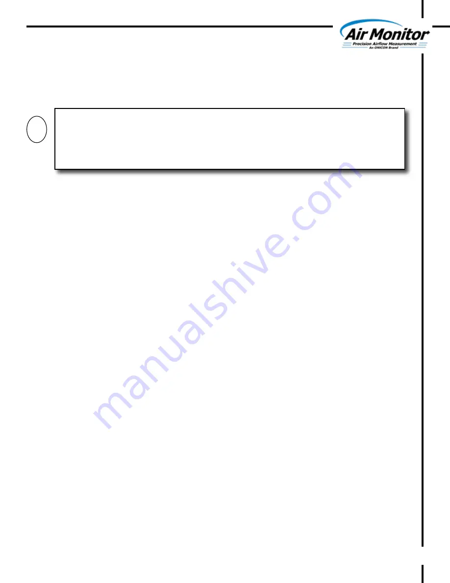 Air Monitor ELECTRA-flo G5 Installation, Operation And Maintenance Manual Download Page 6