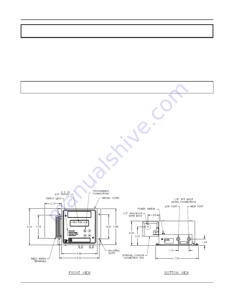 Air Monitor VELTRON II Installation, Operation And Maintenance Manual Download Page 11