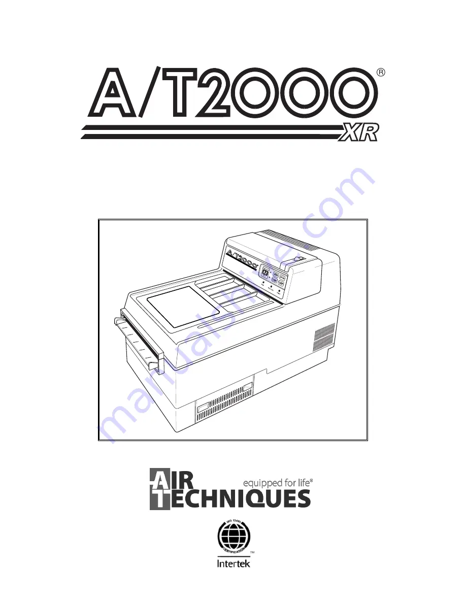 Air Techniques A/T2000 XR Скачать руководство пользователя страница 1