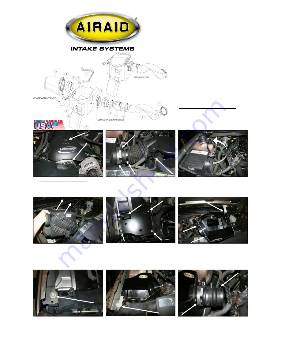 Airaid Synthamax 201-247 Installation Instructions Download Page 1