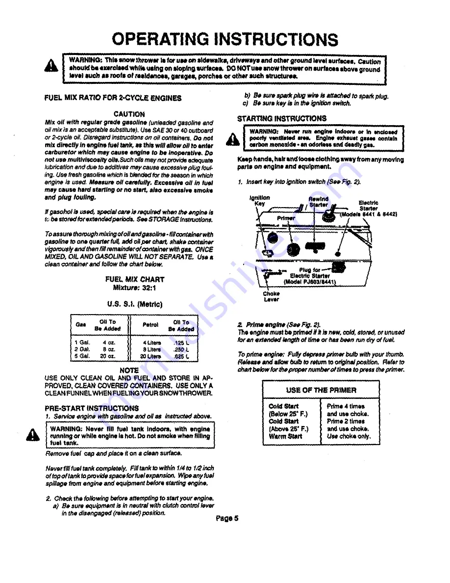 Aircap PJ602/8431 Operator'S Manual & Parts List Download Page 5