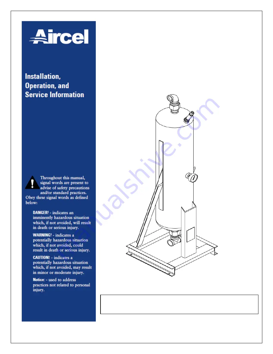 Aircel AKC Installation And Operation Manual Download Page 1