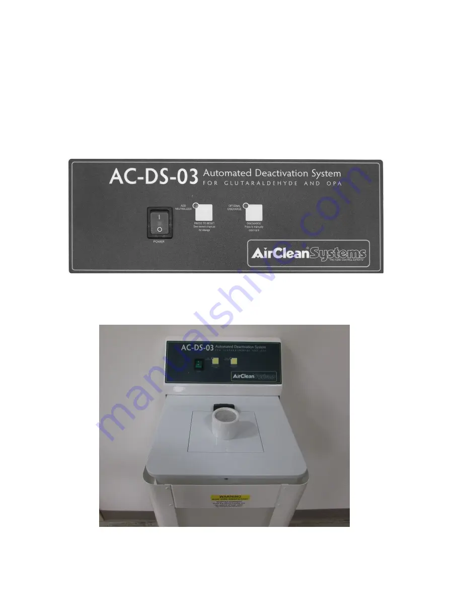 AirClean systems AC-DS-03 Instruction Manual Download Page 11