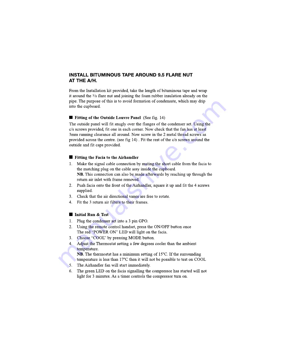 Aircommand Heron Q Installation Instructions Manual Download Page 12