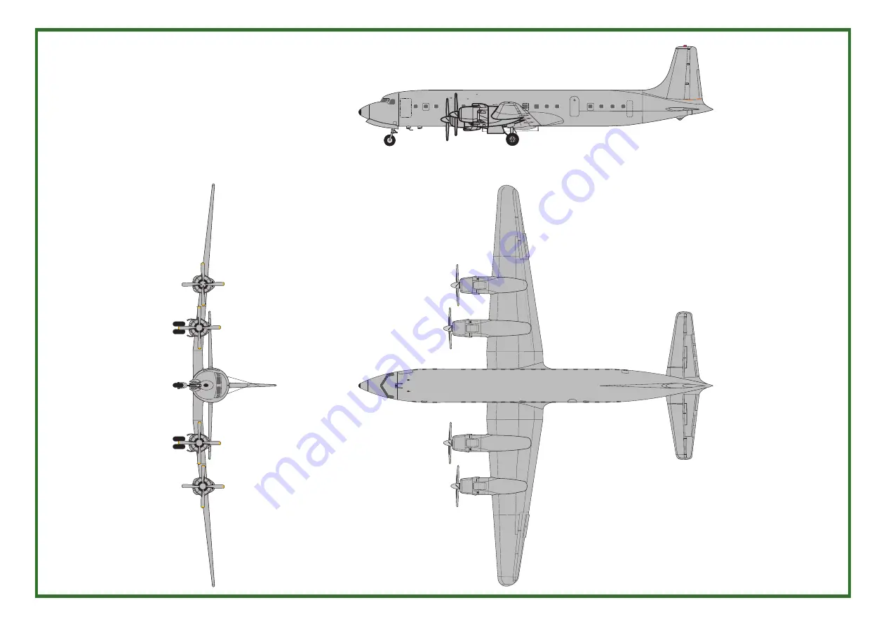 Aircraft in Miniature Limited TRANSPORT WINGS Douglas DC-7C Seven Seas History, Notes And Instructions Download Page 4